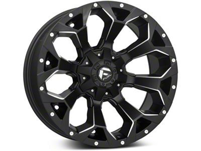 Fuel Wheels Assault Satin Black Milled 6-Lug Wheel; 20x9; 1mm Offset (07-13 Silverado 1500)