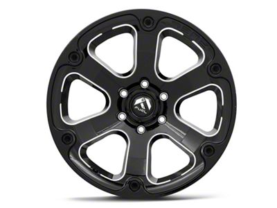 Fuel Wheels Beast Gloss Black Milled 6-Lug Wheel; 20x9; 20mm Offset (07-14 Yukon)