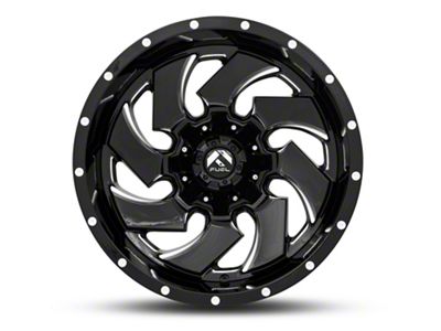 Fuel Wheels Cleaver Gloss Black Milled 6-Lug Wheel; 18x9; -12mm Offset (2024 Ranger)