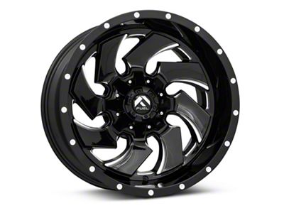 Fuel Wheels Cleaver Gloss Black Milled 6-Lug Wheel; 18x9; 1mm Offset (99-06 Silverado 1500)
