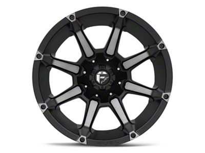 Fuel Wheels Coupler Matte Black Machined 6-Lug Wheel; 20x9; 1mm Offset (07-14 Yukon)