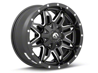 Fuel Wheels Lethal Matte Black Milled 6-Lug Wheel; 18x9; 1mm Offset (14-18 Silverado 1500)