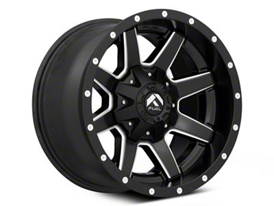 Fuel Wheels Maverick Matte Black Milled 6-Lug Wheel; 17x10; -24mm Offset (19-24 Silverado 1500)