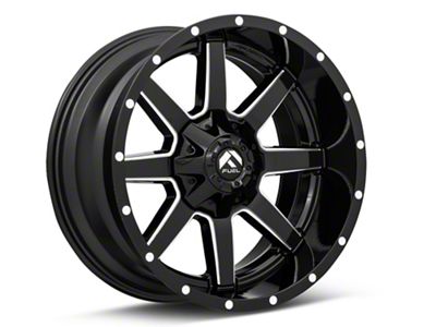 Fuel Wheels Maverick Gloss Black Milled 6-Lug Wheel; 17x9; 1mm Offset (15-20 Yukon)