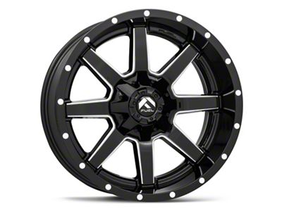 Fuel Wheels Maverick Gloss Black Milled 6-Lug Wheel; 17x9; 1mm Offset (99-06 Silverado 1500)