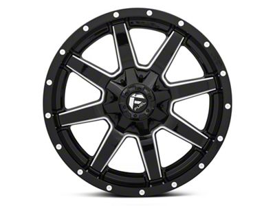 Fuel Wheels Maverick Gloss Black Milled 6-Lug Wheel; 20x9; 1mm Offset (2024 Ranger)