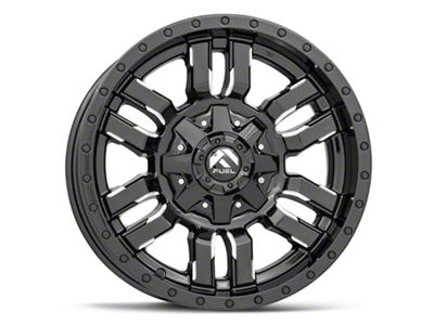 Fuel Wheels Sledge Gloss Black Milled 6-Lug Wheel; 18x9; 1mm Offset (2024 Ranger)