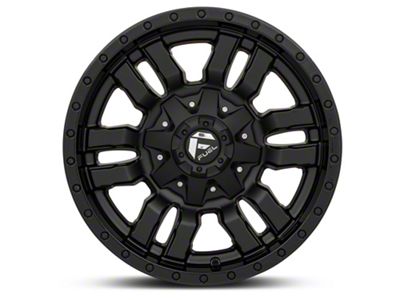 Fuel Wheels Sledge Gloss and Matte Black 6-Lug Wheel; 17x9; -12mm Offset (2024 Ranger)