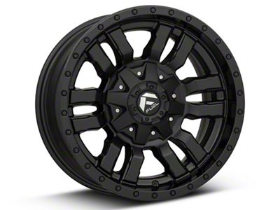 Fuel Wheels Sledge Gloss and Matte Black 6-Lug Wheel; 17x9; -12mm Offset (19-24 Silverado 1500)