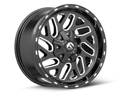 Fuel Wheels Triton Gloss Black Milled 6-Lug Wheel; 18x9; -12mm Offset (14-18 Silverado 1500)