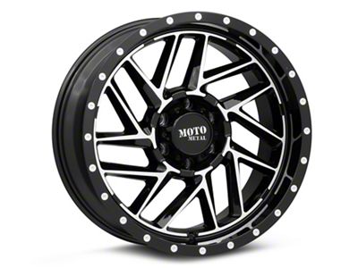 Moto Metal MO985 Breakout Gloss Black Machined 6-Lug Wheel; 20x12; -44mm Offset (07-13 Silverado 1500)