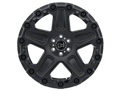 Black Rhino Cog Matte Black 6-Lug Wheel; 18x9.5; -18mm Offset (07-13 Silverado 1500)