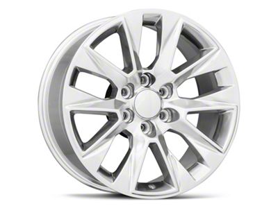 High Country Style Polished 6-Lug Wheel; 20x9; 28mm Offset (14-18 Silverado 1500)