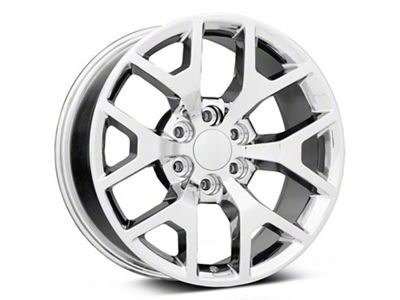 Honeycomb Style Chrome 6-Lug Wheel; 20x9; 27mm Offset (14-18 Silverado 1500)