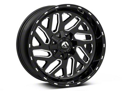 Fuel Wheels Triton Gloss Black Milled 6-Lug Wheel; 20x10; -19mm Offset (07-13 Silverado 1500)