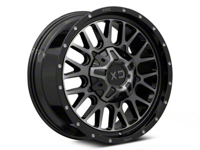 XD Snare Gloss Black with Gray Tint 6-Lug Wheel; 20x10; -18mm Offset (14-18 Silverado 1500)