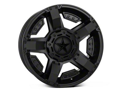 XD Rockstar II Satin Black 6-Lug Wheel; 20x9; 18mm Offset (14-18 Silverado 1500)