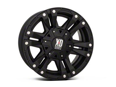 XD Monster II Matte Black 6-Lug Wheel; 18x9; 18mm Offset (19-24 Silverado 1500)