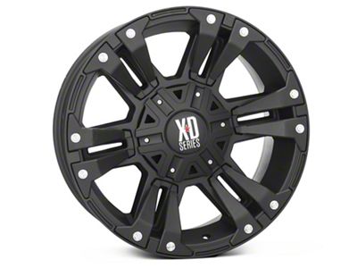 XD Monster II Matte Black 6-Lug Wheel; 20x9; 18mm Offset (07-13 Silverado 1500)