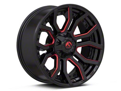 Fuel Wheels Rage Gloss Black Red Tinted 6-Lug Wheel; 20x9; 1mm Offset (07-13 Silverado 1500)