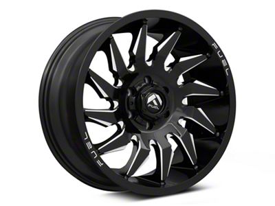 Fuel Wheels Saber Gloss Black Milled 6-Lug Wheel; 22x10; -18mm Offset (14-18 Silverado 1500)