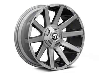 Fuel Wheels Contra Platinum Brushed Gunmetal 6-Lug Wheel; 20x9; 19mm Offset (19-24 Silverado 1500)