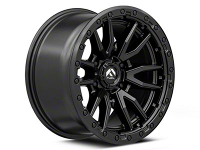 Fuel Wheels Rebel Matte Black 6-Lug Wheel; 17x9; 1mm Offset (99-06 Silverado 1500)