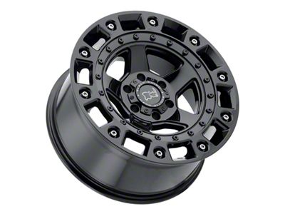 Black Rhino Cinco Gloss Black with Stainless Bolts 6-Lug Wheel; 18x9.5; -18mm Offset (19-24 Sierra 1500)