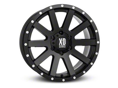 XD Heist Satin Black 6-Lug Wheel; 20x10; -24mm Offset (19-24 Silverado 1500)