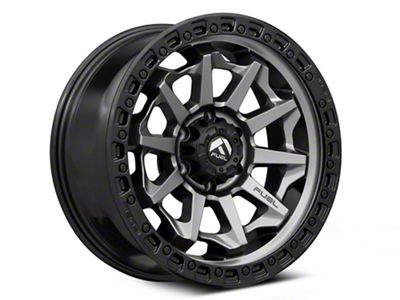 Fuel Wheels Covert Matte Gunmetal with Black Bead Ring 6-Lug Wheel; 17x8.5; 0mm Offset (19-24 Silverado 1500)