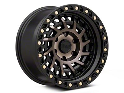 Black Rhino Shredder Matte Black with Machined Dark Tint 6-Lug Wheel; 17x9; -12mm Offset (14-18 Silverado 1500)