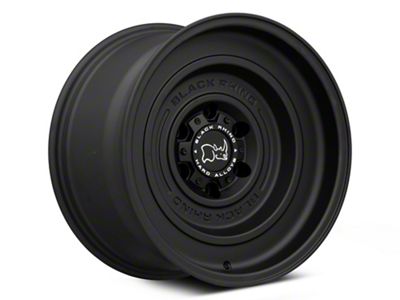 Black Rhino Solid Matte Black 6-Lug Wheel; 17x9.5; -12mm Offset (19-24 Silverado 1500)