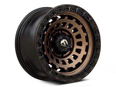 Fuel Wheels Zephyr Matte Bronze with Black Bead Ring 6-Lug Wheel; 17x9; 1mm Offset (07-13 Silverado 1500)