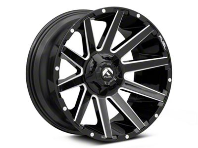 Fuel Wheels Contra Gloss Black Milled 6-Lug Wheel; 18x9; -12mm Offset (07-13 Silverado 1500)