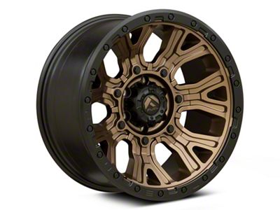 Fuel Wheels Traction Matte Bronze with Black Ring 6-Lug Wheel; 17x9; 1mm Offset (99-06 Silverado 1500)