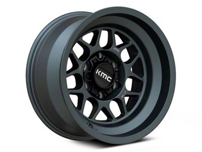 KMC Terra Metallic Blue 6-Lug Wheel; 17x8.5; 0mm Offset (07-13 Silverado 1500)