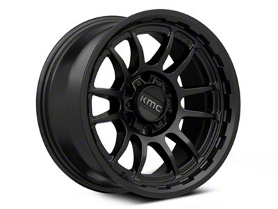 KMC Wrath Satin Black 6-Lug Wheel; 17x8.5; 0mm Offset (14-18 Silverado 1500)