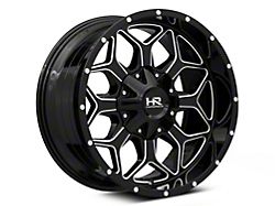 Hardrock Offroad Indestructible Gloss Black Milled 6-Lug Wheel; 20x10; -19mm Offset (14-18 Silverado 1500)