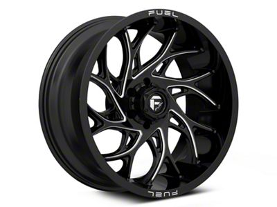 Fuel Wheels Runner Gloss Black Milled 6-Lug Wheel; 24x11; 0mm Offset (14-18 Silverado 1500)