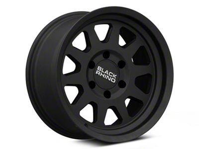 Black Rhino Stadium Matte Black 6-Lug Wheel; 17x8.5; 0mm Offset (14-18 Silverado 1500)