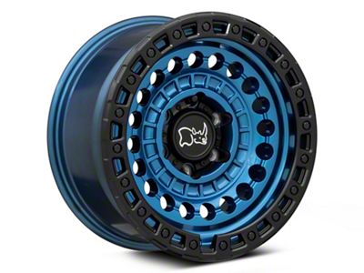 Black Rhino Sentinel Cobalt Blue with Black Ring 6-Lug Wheel; 17x8.5; -10mm Offset (07-13 Silverado 1500)