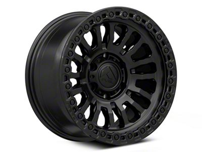 Fuel Wheels Rincon Matte Black with Gloss Black Lip 6-Lug Wheel; 18x9; -12mm Offset (19-24 Silverado 1500)