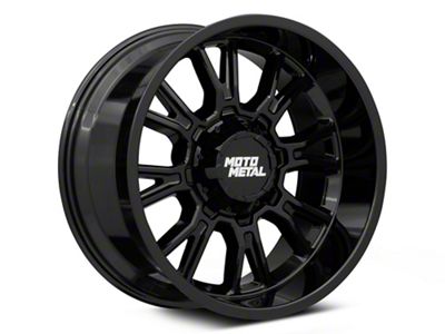 Moto Metal Legacy Gloss Black 6-Lug Wheel; 17x9; 1mm Offset (07-13 Silverado 1500)