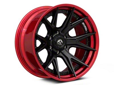Fuel Wheels Fusion Forged Catalyst Matte Black with Candy Red Lip 6-Lug Wheel; 20x10; -18mm Offset (99-06 Silverado 1500)