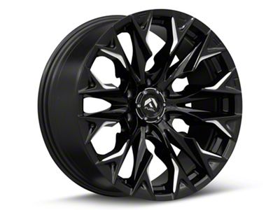Fuel Wheels Flame Gloss Black Milled 6-Lug Wheel; 20x9; 1mm Offset (19-24 Silverado 1500)