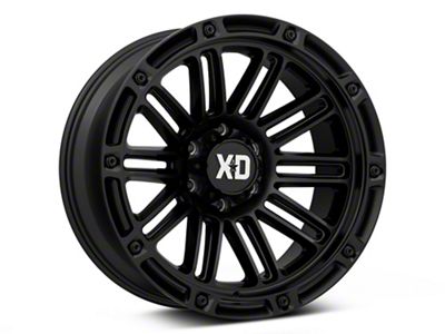 XD Double Deuce Satin Black 6-Lug Wheel; 20x12; -44mm Offset (19-24 Silverado 1500)
