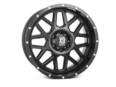 XD Grenade Satin Black 6-Lug Wheel; 20x9; 0mm Offset (14-18 Sierra 1500)