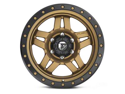 Fuel Wheels Anza Matte Bronze with Black Ring 6-Lug Wheel; 20x9; 1mm Offset (99-06 Sierra 1500)