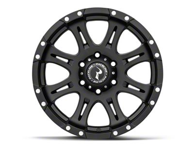 Raceline Raptor Black 6-Lug Wheel; 18x9; -6mm Offset (99-06 Sierra 1500)