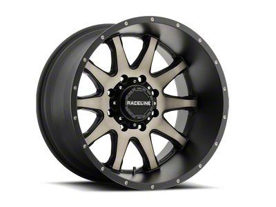 Raceline Shift Black Machined with Dark Tint 6-Lug Wheel; 17x8.5; 18mm Offset (14-18 Sierra 1500)